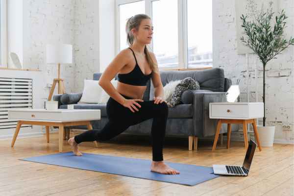 Woman exercising confidently after femiwand treatment Broxburn